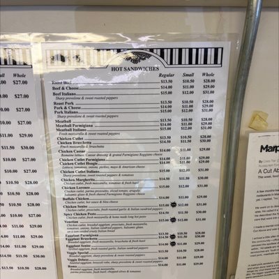 Menu photo 1 A Cut Above Deli Newtown Square, PA