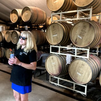 DuCard Vineyards - Cora shows us where the wine is made and aged! Ask her for her impressions of different accents  : ) - Wineries Near Me - Etlan, Virginia