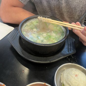 Hodori BBQ - Sulungtang (Beef Soup 설렁탕) lunch special - Korean Near Me - Arcadia, California