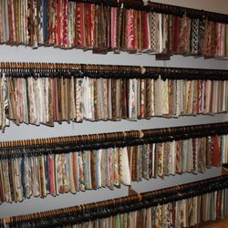 Mueller Interiors - Wall of Fabrics for Furniture, Draperies, & Bedding