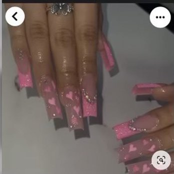 Square Nails - Kyle - My issue here is quality! Hair in nail and $107 for this??  Without warning a client this will cost you this much! - Nail Salons Near Me - Kyle, Texas