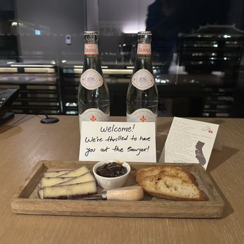 Kimpton Sawyer Hotel - Welcome cheese plate in our room! - Hotels Near Me - Sacramento, California