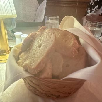 Peter's Fine Dining - Complimentary Garlic Bread -lightly toasted and not greasy. - Seafood Near Me - Markham, Ontario