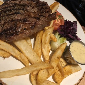 Jackalope's Bar and Grill - Harris Ranch rib eye steak - American Near Me - Fish Camp, California Jackalope's Bar and Grill - Harris Ranch rib eye steak - American Near Me - Fish Camp, California