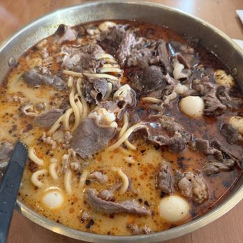 Mala Town - Medium beef broth with lots of meat and quail eggs - Ramen Near Me - Milpitas, California