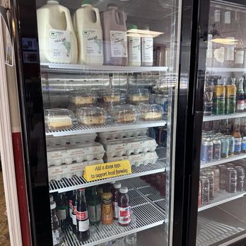 Coastal Coffee Roasters - Fridge with local farm eggs and milk - Coffee & Tea Near Me - Summerville, South Carolina