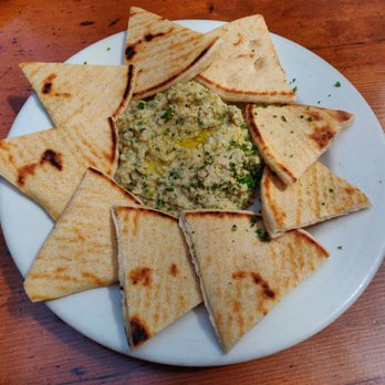 George's Greek Cafe - Eggplant hummus - Greek Near Me - Long Beach, California George's Greek Cafe - Eggplant hummus - Greek Near Me - Long Beach, California