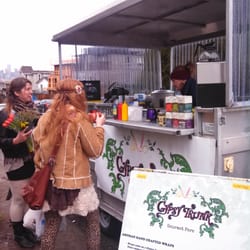 Wise Hall - Rain or shine, it's always a good time. Usually there's a food truck out front. This one is called Gypsy Trunk.