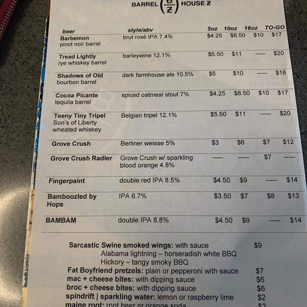 Barrel House Z - Breweries Near Me - Weymouth, Massachusetts