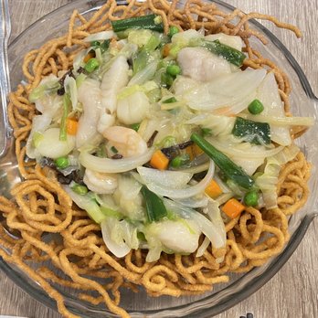 Dumpling Kitchen - E4. Pan-Fried Seafood Noodles - Chinese Near Me - San Francisco, California