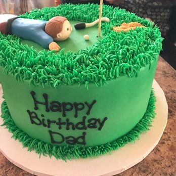 Cake Among Us - Golf themed cake for Dad's 60th - Desserts Near Me - Rancho Cucamonga, California