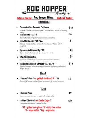 Menu photo 3 Roc Hopper Brewing Company  Syracuse, NE