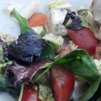 Dish N Dash - Milpitas - side salad with lamb shawarma - Middle Eastern Near Me - Milpitas, California