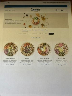 Menu photo 3 Simone's Kitchen Albany, NY