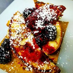 Basted Egg - BlackBerry brioche French toast
