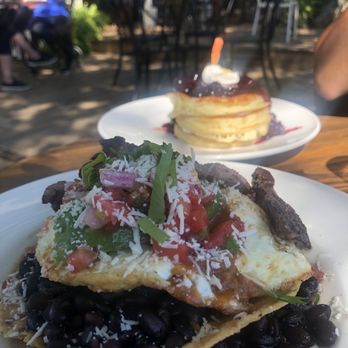 Fellows Cafe - Huevos rancheros with skirt steak - Breakfast & Brunch Near Me - Roswell, Georgia