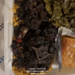 Auntie's Soul Food & More - Brown Stewed Oxtails Meal
