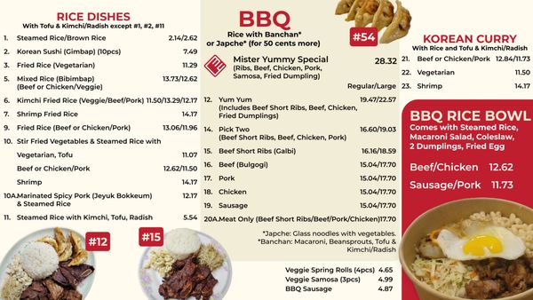 Menu photo 2 Mister Yummy Toronto, ON