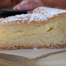 Lake Hotel Dining Room - Basque cake - a highlight. Rich and sweet.
