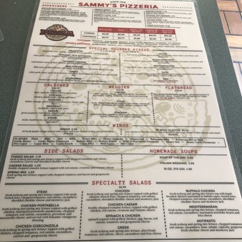 Sammy's Place - Menu - Pizza Near Me - Pittsburgh, Pennsylvania