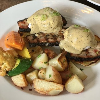 Breakfast Table - Pork belly coffee Benedicts. - Breakfast & Brunch Near Me - Vancouver, British Columbia