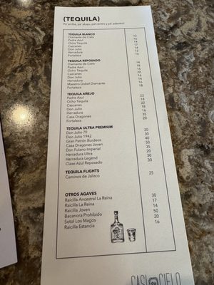 Menu photo 8 Casi Cielo Atlanta, GA