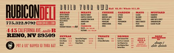 Menu photo 4 Rubicon Deli Reno, NV Menu photo 4 Rubicon Deli Reno, NV