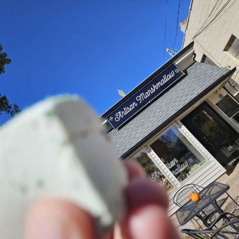 The Artisan Marshmallow - a hand holding a marshmallow - Candy Stores Near Me - Pitman, New Jersey