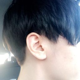 My two block haircut, I asked for the sides & front to be a little bit longer on purpose :)