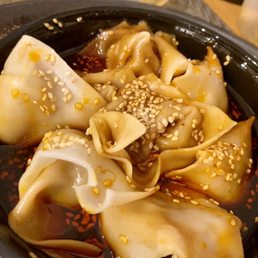 Chili Pork Wonton in Red Oil ($9, delivery) - a splurge worth getting Chili Pork Wonton in Red Oil ($9, delivery) - a splurge worth getting