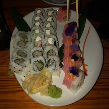 Moshi Moshi - 3 different rolls in 1 plate ..... - Sushi Bars Near Me - Miami, Florida Moshi Moshi - 3 different rolls in 1 plate ..... - Sushi Bars Near Me - Miami, Florida