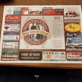 Bill's Pizza Shop - Local mats! - Pizza Near Me - Stevens Point, Wisconsin