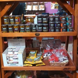 La Cave - Shelves and shelves of French food items, other gourmet food and cooking items