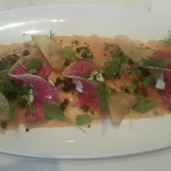 Kyma - Smoked salmon with potato chips - Greek Near Me - Atlanta, Georgia