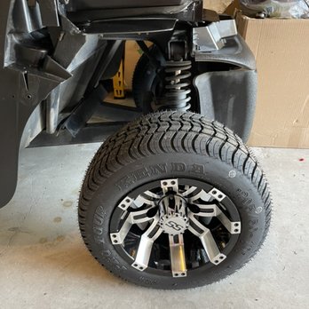 Above Par Golf Carts - Replaced club tires with custom rims/tires. - Auto Repair Near Me Above Par Golf Carts - Replaced club tires with custom rims/tires. - Auto Repair Near Me