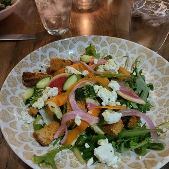 Thorny Oyster - 1/3 of the compostela farm greens salad! - New American Near Me - Bay St. Louis, Mississippi