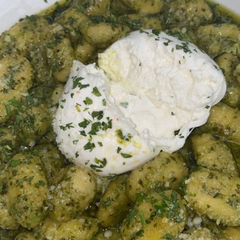 Cafe Michelina - Gnocchi pesto with burrata - Italian Near Me - Hoboken, New Jersey Cafe Michelina - Gnocchi pesto with burrata - Italian Near Me - Hoboken, New Jersey