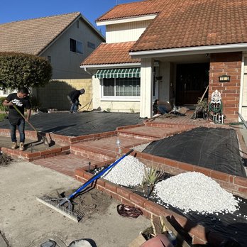 Infinity Synthetic Turf & Construction - Front yard in progress. - Artificial Turf Near Me