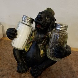 Dixie Inn Lounge & Dining Room - Pretty unique salt and pepper shaker holder