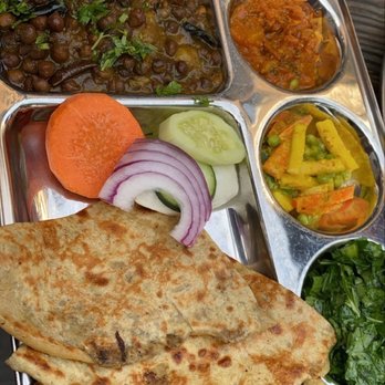 While In Kathmandu - Aloo gobi paratha - Cafes Near Me - Ridgewood, New York