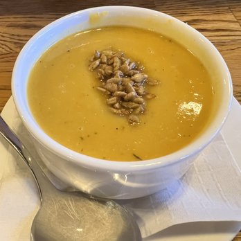 Biltmore Stable Cafe - Butternut squash soup 11/7/21 - American Near Me - Asheville, North Carolina Biltmore Stable Cafe - Butternut squash soup 11/7/21 - American Near Me - Asheville, North Carolina
