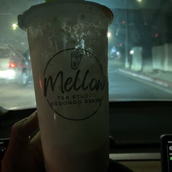 Mellow Tea Studio - Mango Coconut milk tea w/ sago - Bubble Tea Near Me - Redondo Beach, California Mellow Tea Studio - Mango Coconut milk tea w/ sago - Bubble Tea Near Me - Redondo Beach, California