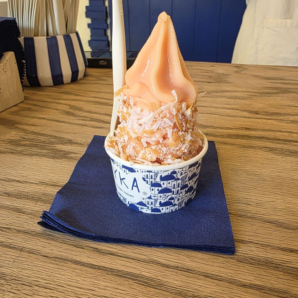 Myka - Watermelon sorbet with toasted coconut - Ice Cream & Frozen Yogurt Near Me - New York, New York Myka - Watermelon sorbet with toasted coconut - Ice Cream & Frozen Yogurt Near Me - New York, New York