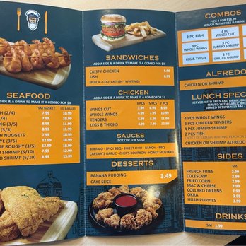 The Captain’s Table - Menu - Seafood Near Me - Pontiac, Michigan