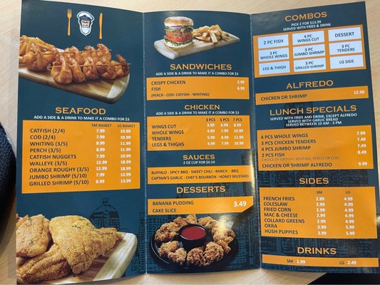 Menu photo 1 The Captain’s Table Pontiac, MI