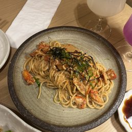 lobster mentaiko pasta lobster mentaiko pasta