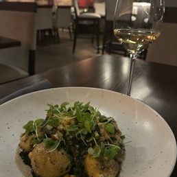 Ricotta Gnudi with chantrelles Ricotta Gnudi with chantrelles