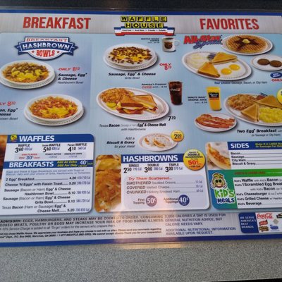 Menu photo 3 Waffle House Springfield, MO
