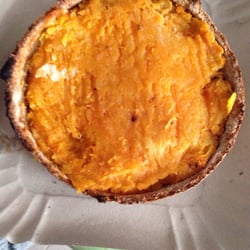 Che Dely - Tarta integral de calabaza y queso. Antes la hacian rica, ahora es feucha.