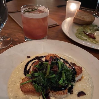 The Gladly - Scallops and raspberry vodka cocktail - New American Near Me - Phoenix, Arizona